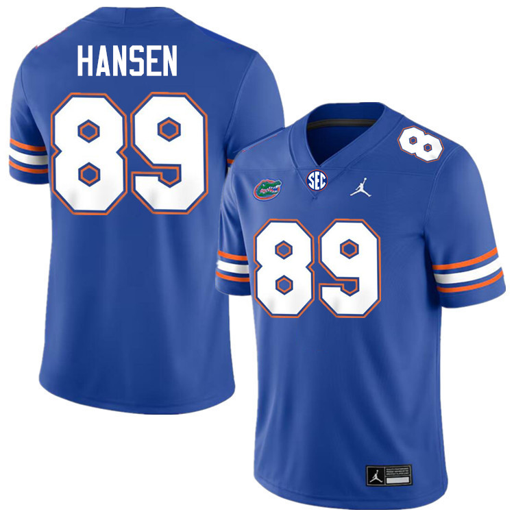 Hayden Hansen Florida Jersey,Florida Gators #89 Hayden Hansen Jersey Youth Uniforms-Royal